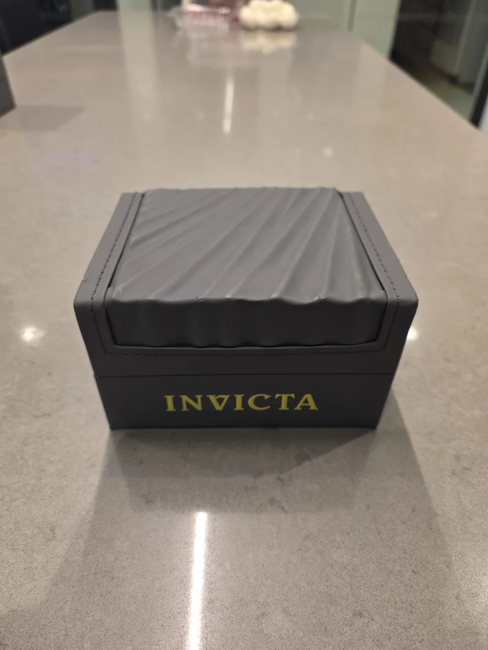Invicta Stainless Steel Chronograph Watch - Black Dial
